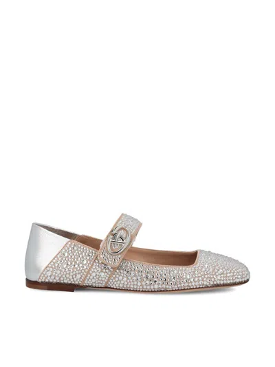 Valentino Garavani Low Shoes In Crystal/silver