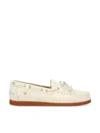 Valentino Scarpa Da Barca Palm Avenue In Bufalo In Neutral