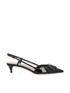 Valentino Vlogo 40 Patent Slingback Pump In Black