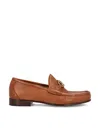 Valentino Vlogo Signature Loafers Gold-tone Hardware In Brown