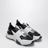 Valentino True Act Leather-trimmed Mesh And Rubber Sneakers