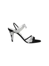 Valentino 85mm L'une Et L'autre Sandals In Silver