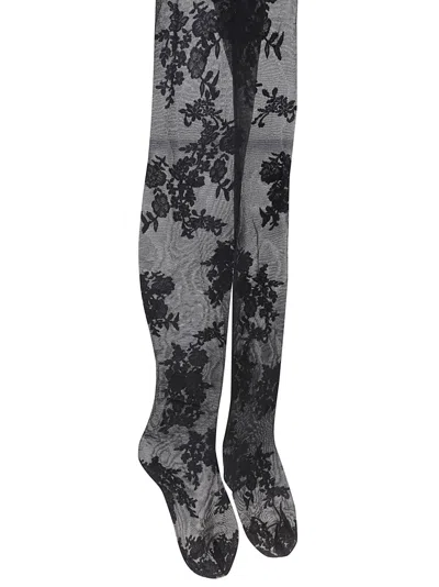 Valentino Garavani Lycra Tights In Black