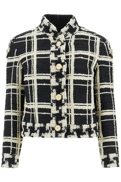 VALENTINO VALENTINO GARAVANI MACRO CHECK TWEED CABAN