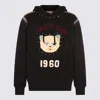 Valentino Crystal-embellished Hooded Sweater With Embroidered Logo In Black