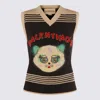 Valentino Garavani Le Chat De La Maison Wool Vest In Multi