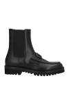 Valentino Garavani Man Ankle Boots Black Size 7 Soft Leather In Black