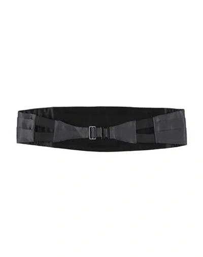 Valentino Garavani Man Belt Steel Grey Size Onesize Silk
