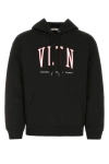 VALENTINO VALENTINO GARAVANI MAN BLACK COTTON SWEATSHIRT