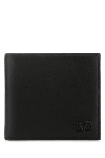Valentino Garavani Man Black Leather Wallet