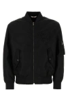 VALENTINO VALENTINO GARAVANI MAN BLACK NYLON BOMBER JACKET