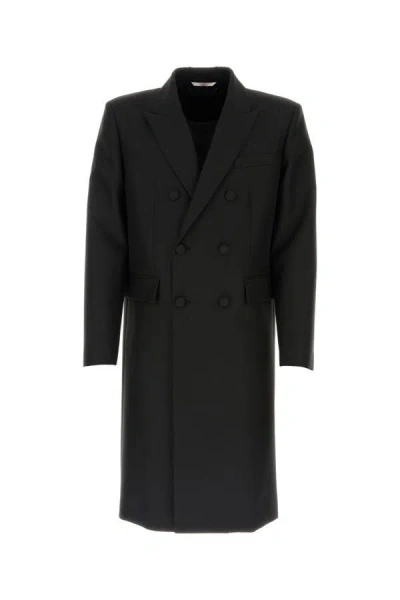 Valentino Black Double Breasted Trench Coat