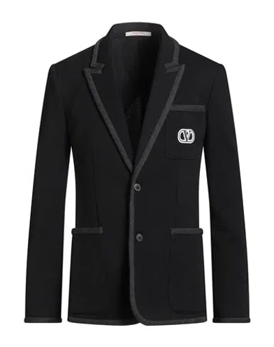 VALENTINO VALENTINO GARAVANI MAN BLAZER BLACK SIZE 40 COTTON