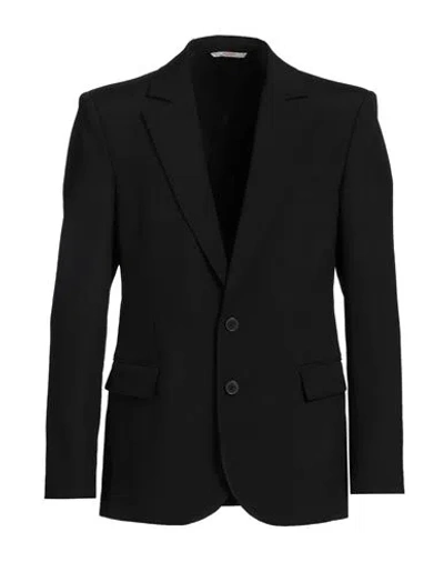Valentino Garavani Man Blazer Black Size 44 Wool, Viscose