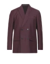 Valentino Double-breasted Wool And Silk Jacket In Red