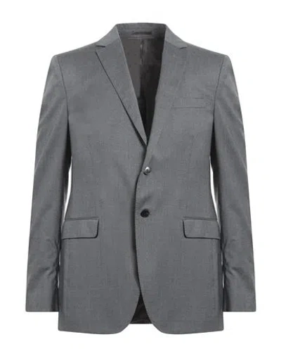 Valentino Man Suit Jacket Grey Size 46 Virgin Wool
