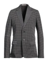 Valentino Garavani Man Blazer Grey Size 42 Virgin Wool, Polyamide, Cotton, Wool, Viscose In Grey