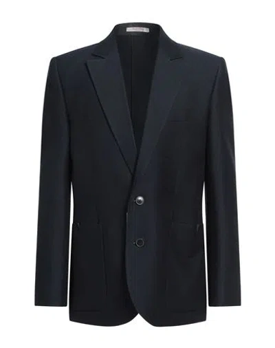 VALENTINO VALENTINO GARAVANI MAN BLAZER MIDNIGHT BLUE SIZE 42 VIRGIN WOOL, SILK, WOOL, VISCOSE