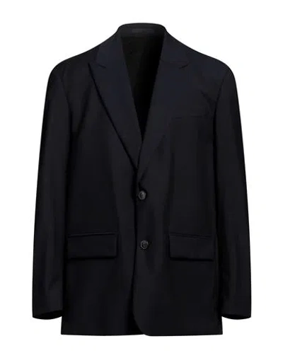 Valentino Garavani Man Blazer Midnight Blue Size 40 Wool, Mohair Wool, Viscose, Polyester
