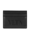 Valentino Garavani Man Cardholder Black Size - Calfskin In Black