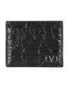 Valentino Garavani Man Cardholder Black Size - Leather In Black