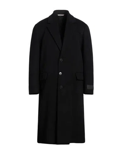 Valentino Garavani Man Coat Black Size 40 Wool, Polyamide