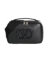 Valentino Garavani Man Cross-body Bag Black Size - Soft Leather