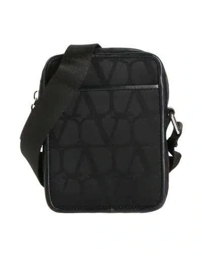 Valentino Garavani Man Cross-body Bag Black Size - Textile Fibers