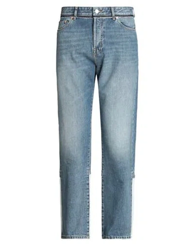 Valentino Garavani Man Denim Pants Blue Size 34 Cotton