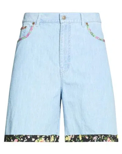 Valentino Garavani Man Denim Shorts Blue Size 30 Cotton