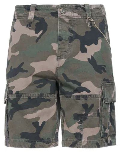 Valentino Denim Shorts In Green