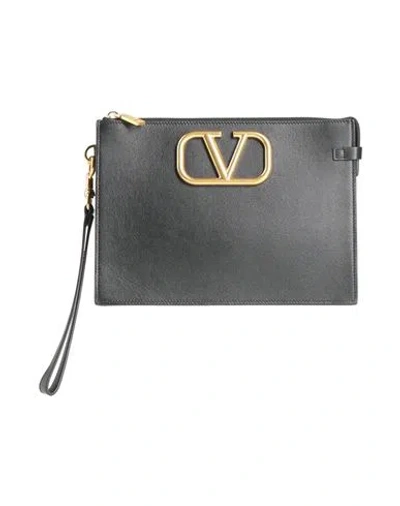 Valentino Garavani Man Handbag Black Size - Leather