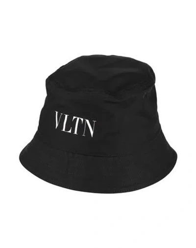 Valentino Garavani Man Hat Black Size 7 ¼ Cotton, Elastane