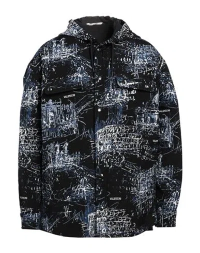 Valentino Garavani Man Jacket Black Size 36 Cotton, Polyester, Acrylic