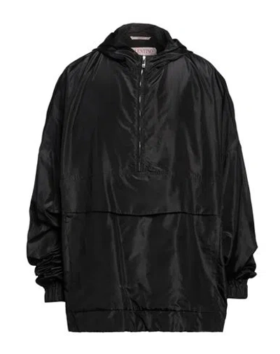Valentino Garavani Man Jacket Black Size 36 Silk