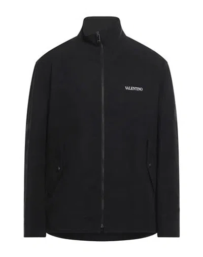 VALENTINO VALENTINO GARAVANI MAN JACKET BLACK SIZE 38 COTTON, VISCOSE