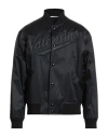 Valentino Raised-logo Bomber Jacket In Black