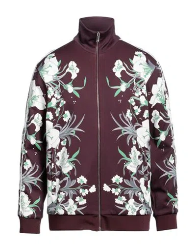 Valentino Garavani Man Jacket Plum Size L Polyamide, Cotton In Purple