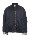 Valentino Rockstud Untitled Bomber Jacket In Blue