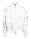 Valentino Garavani Man Jacket White Size M Polyamide, Polyester, Elastane In White