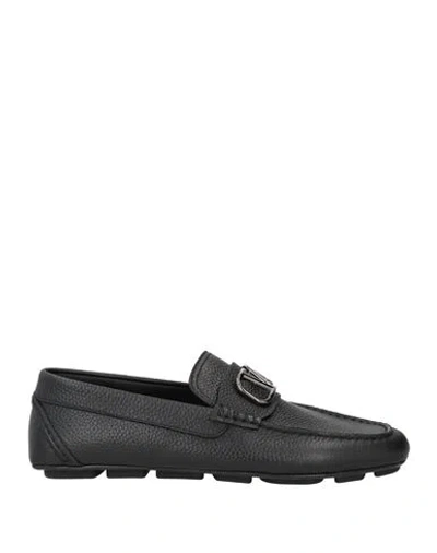 VALENTINO GARAVANI VALENTINO GARAVANI MAN LOAFERS BLACK SIZE 9 LEATHER