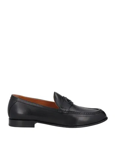 Valentino Garavani Man Loafers Black Size 8.5 Leather