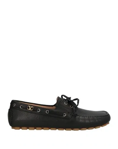 VALENTINO GARAVANI VALENTINO GARAVANI MAN LOAFERS BLACK SIZE 9 LEATHER