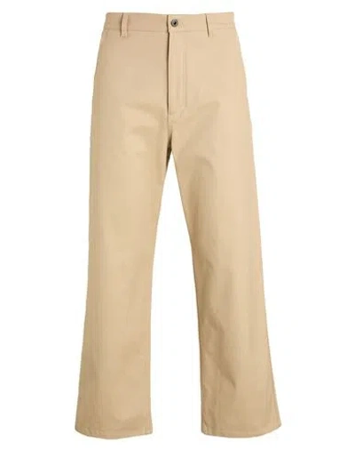 Valentino Garavani Man Pants Beige Size 34 Cotton, Elastane