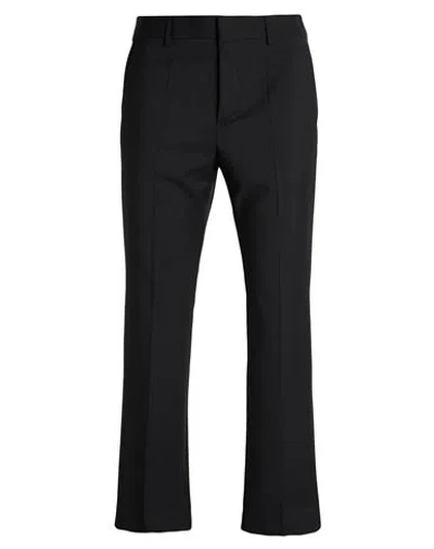 VALENTINO VALENTINO GARAVANI MAN PANTS BLACK SIZE 34 WOOL, MOHAIR WOOL
