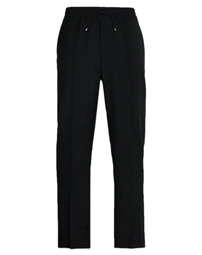 VALENTINO VALENTINO GARAVANI MAN PANTS BLACK SIZE 34 WOOL, MOHAIR WOOL