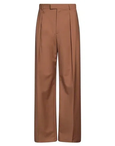 Valentino Garavani Man Pants Brown Size 30 Wool, Mohair Wool, Polyester, Virgin Wool, Elastane