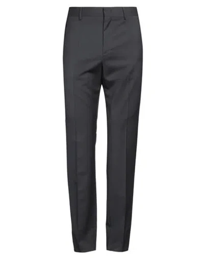 Valentino Garavani Man Pants Charcoal Size 36 Wool, Mohair Wool In Grey