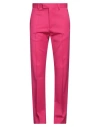 Valentino Garavani Man Pants Fuchsia Size 30 Virgin Wool, Elastane In Pink