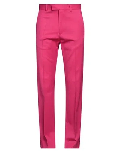 Valentino Garavani Man Pants Fuchsia Size 30 Virgin Wool, Elastane In Pink